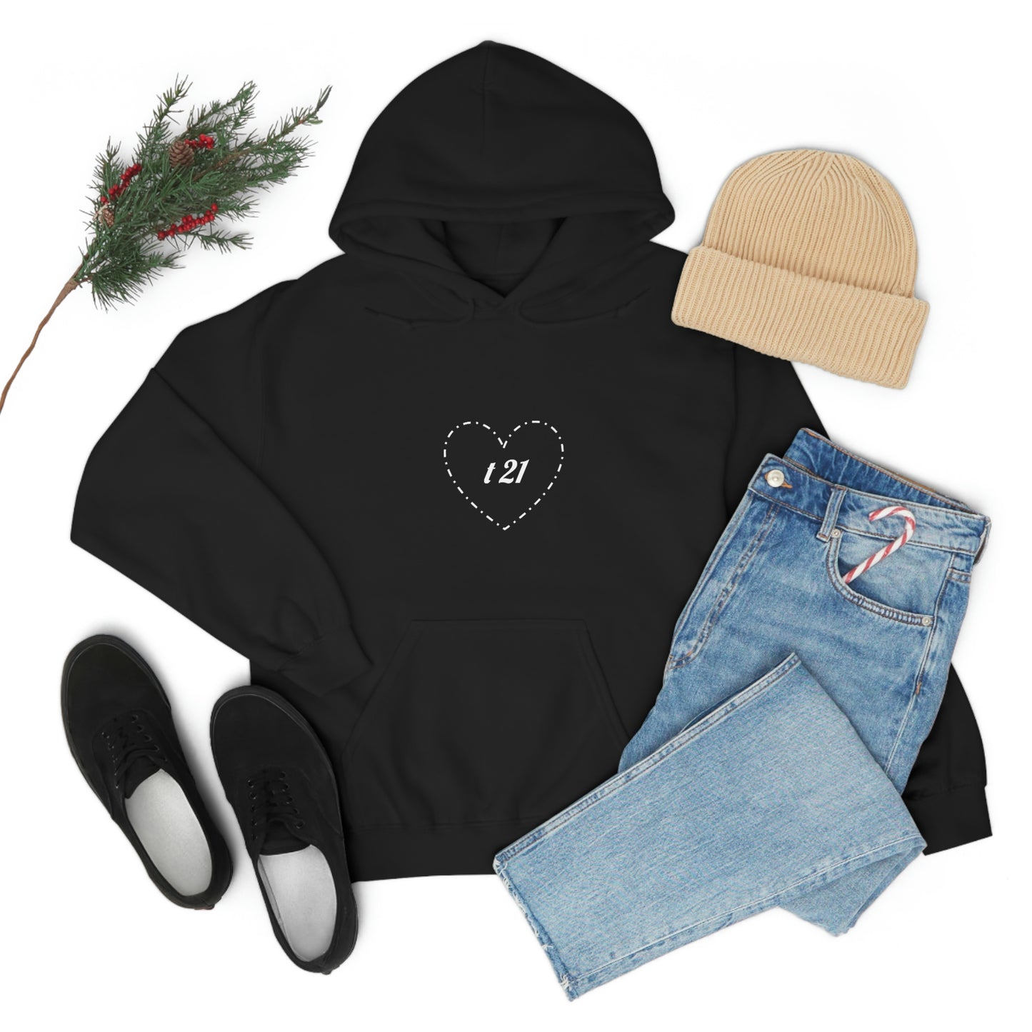 T21 Love Unisex Heavy Blend™ Hooded Sweatshirt