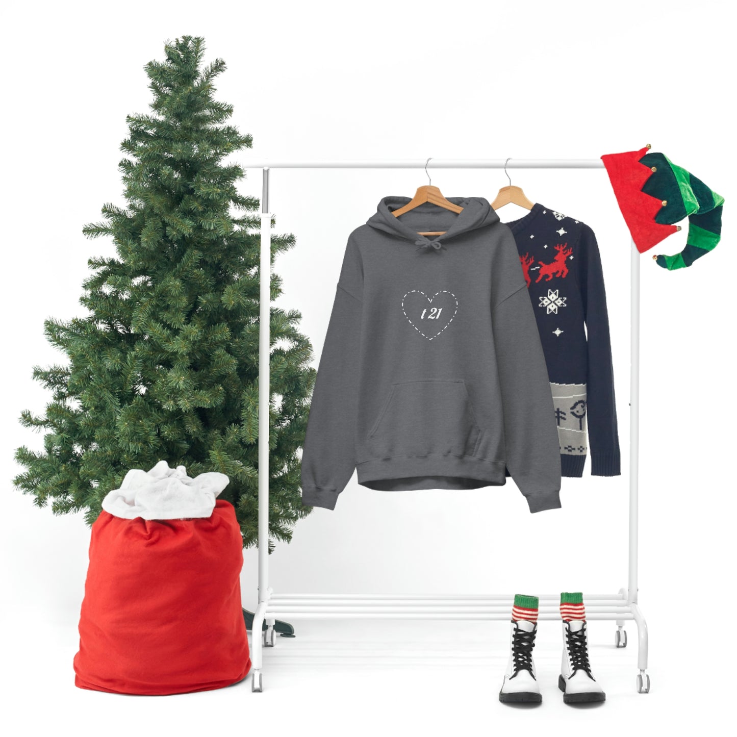 T21 Love Unisex Heavy Blend™ Hooded Sweatshirt