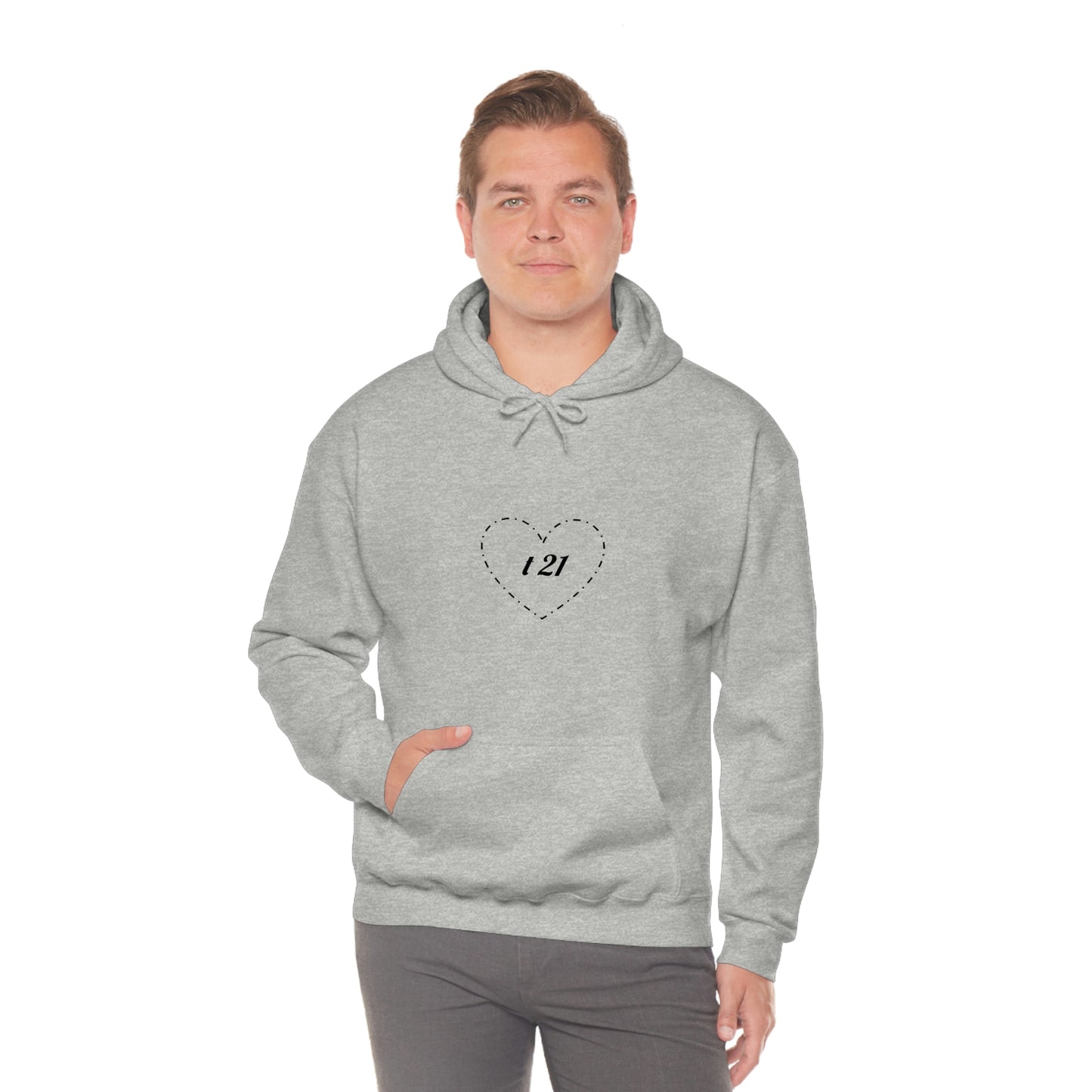 T21 Love Unisex Heavy Blend™ Hooded Sweatshirt