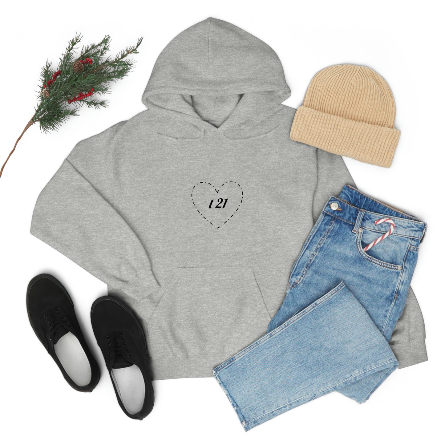 T21 Love Unisex Heavy Blend™ Hooded Sweatshirt