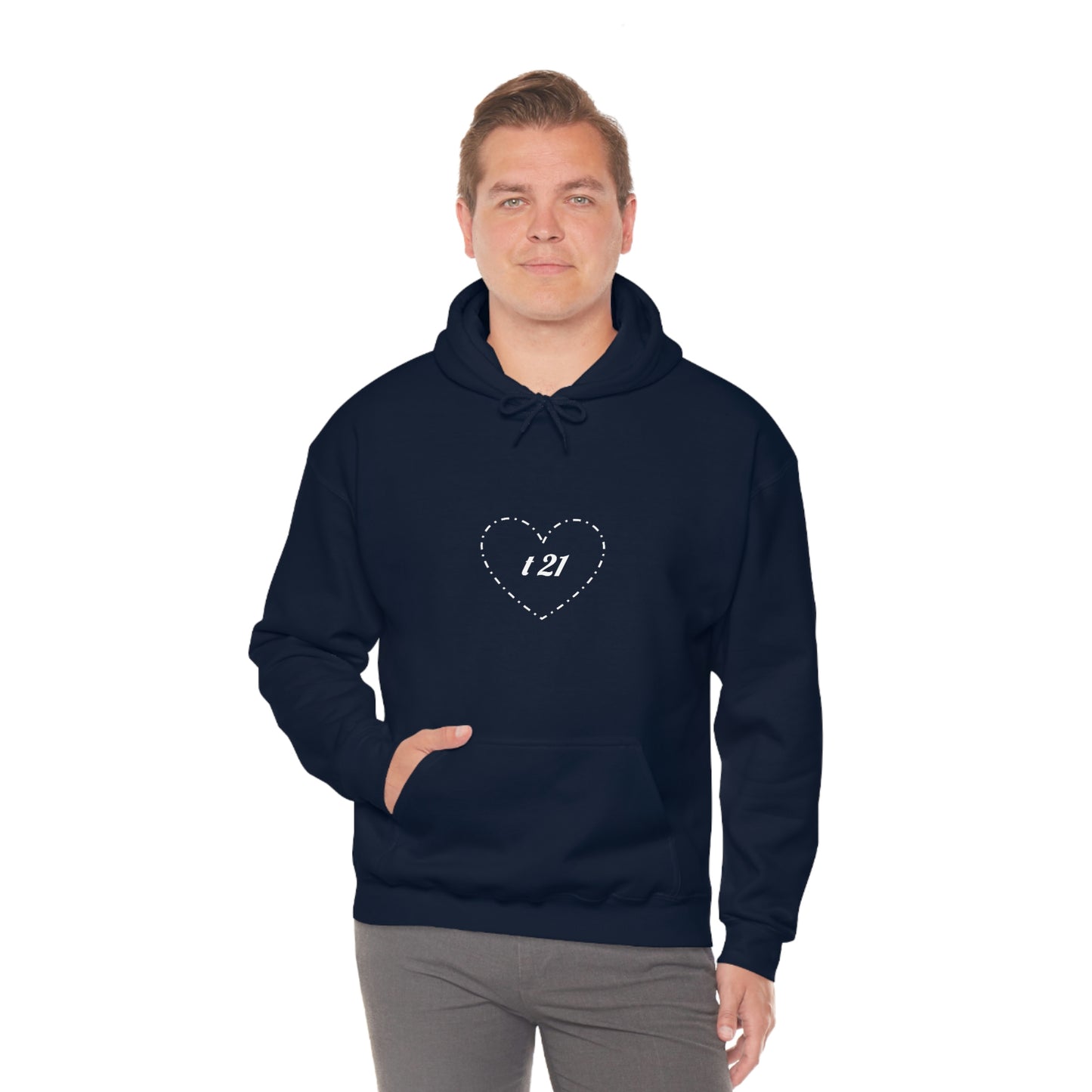 T21 Love Unisex Heavy Blend™ Hooded Sweatshirt