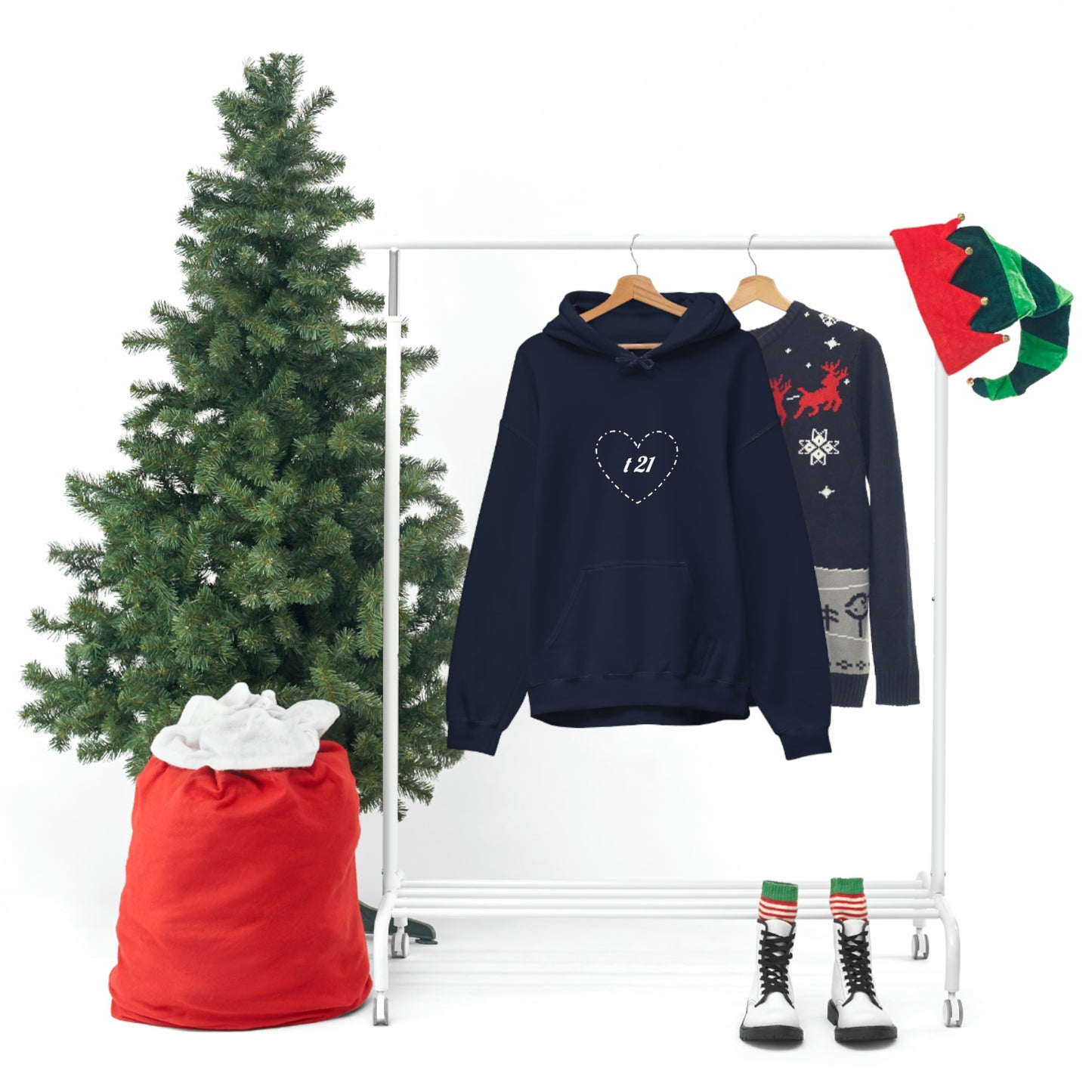 T21 Love Unisex Heavy Blend™ Hooded Sweatshirt