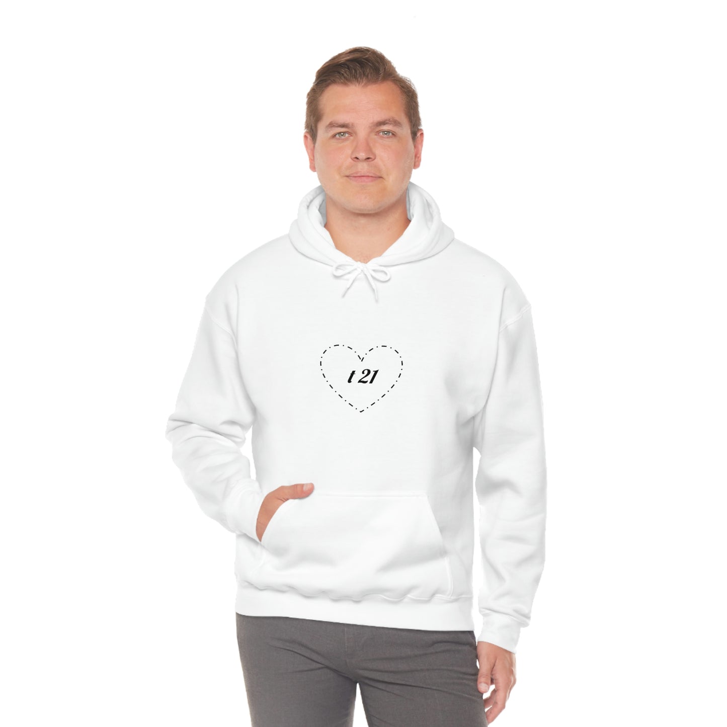 T21 Love Unisex Heavy Blend™ Hooded Sweatshirt