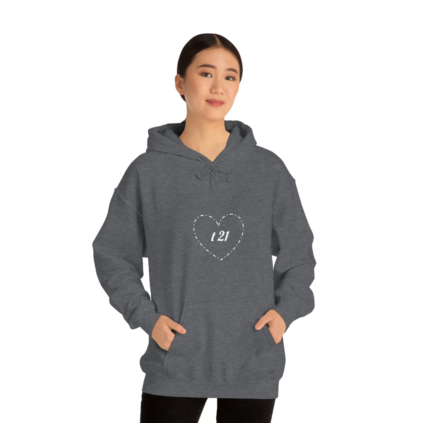T21 Love Unisex Heavy Blend™ Hooded Sweatshirt
