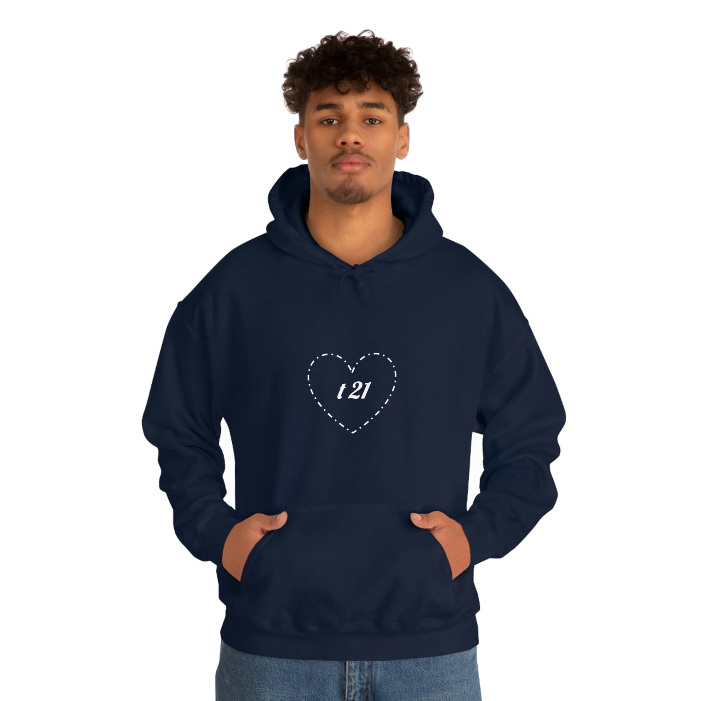 T21 Love Unisex Heavy Blend™ Hooded Sweatshirt