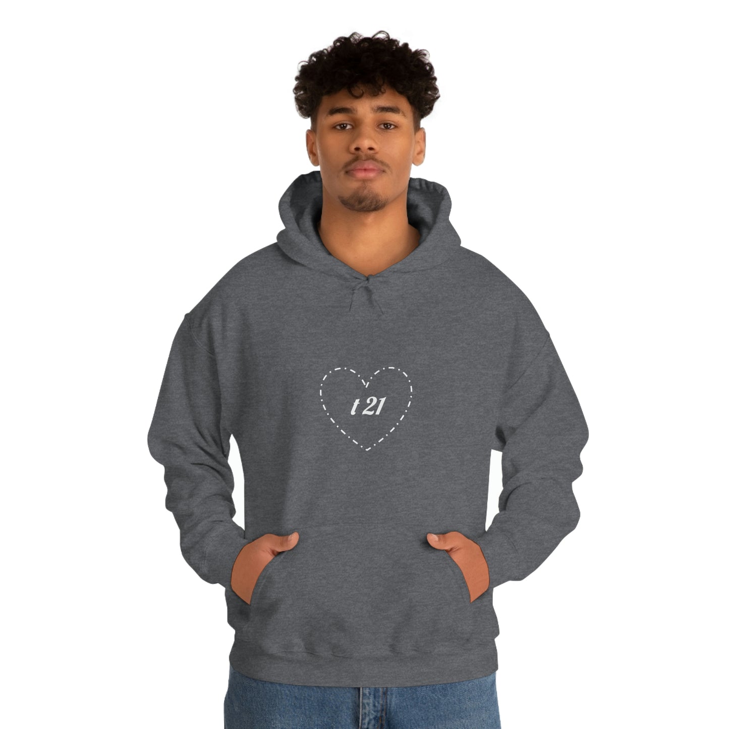 T21 Love Unisex Heavy Blend™ Hooded Sweatshirt