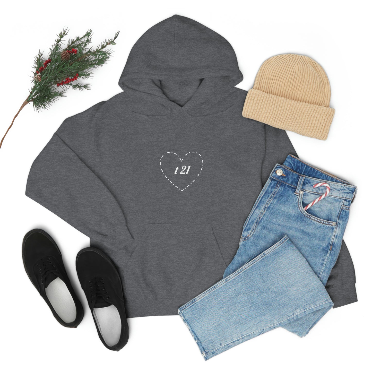 T21 Love Unisex Heavy Blend™ Hooded Sweatshirt