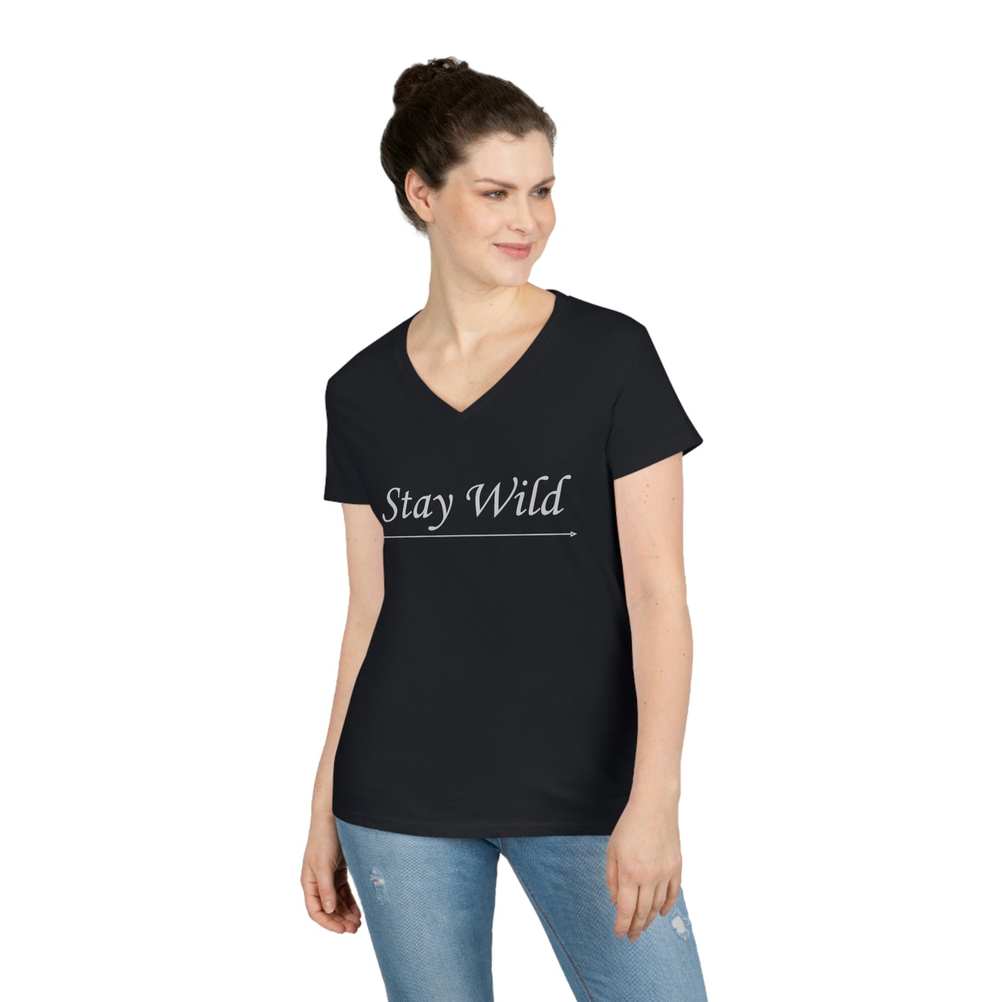 Stay Wild Ladies' V-Neck T-Shirt