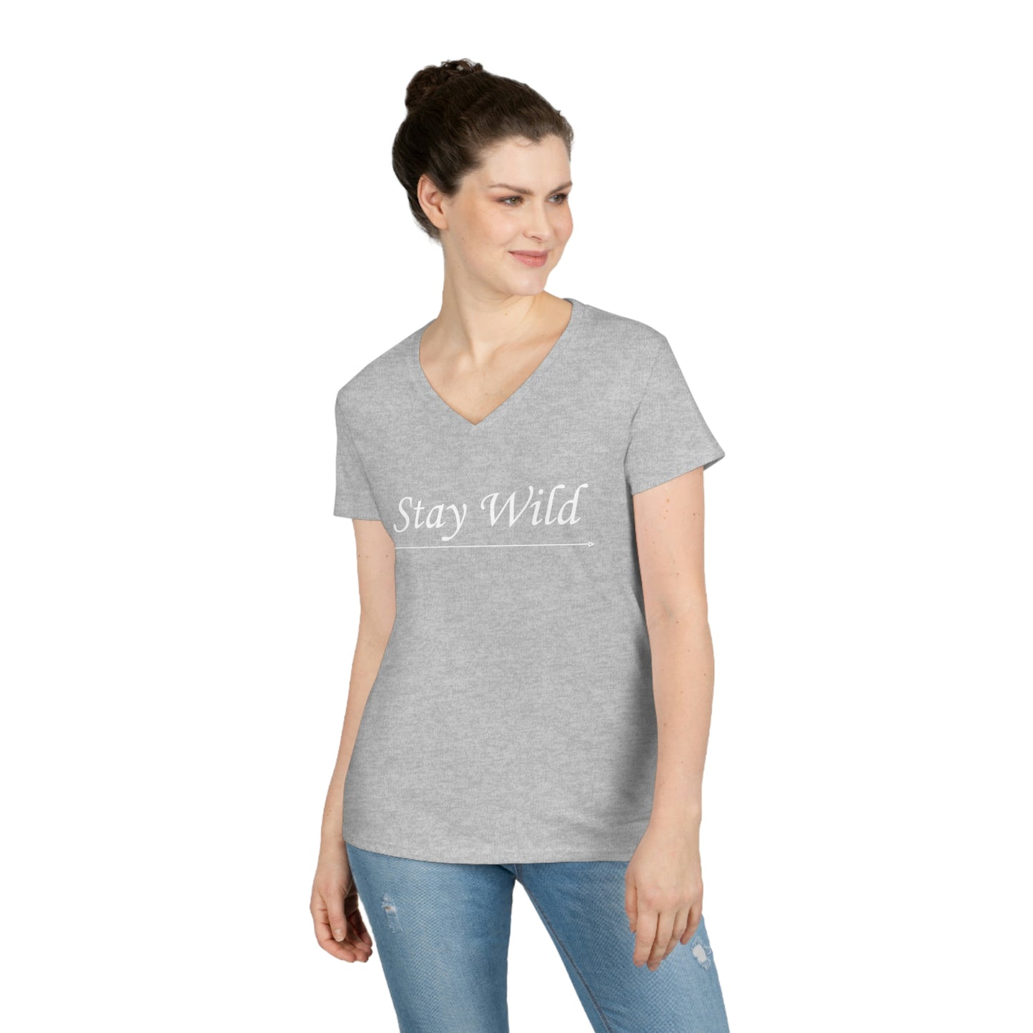 Stay Wild Ladies' V-Neck T-Shirt