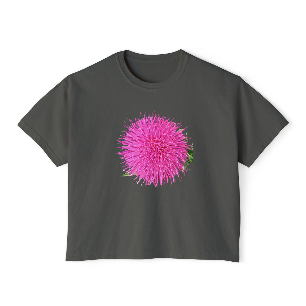 Not In Bouquets - Thistle Cropped Tee