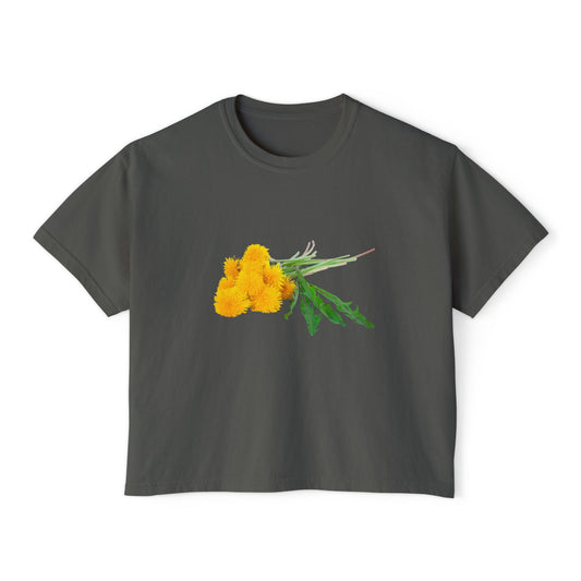 Not In Bouquets - Dandelion Cropped Tee