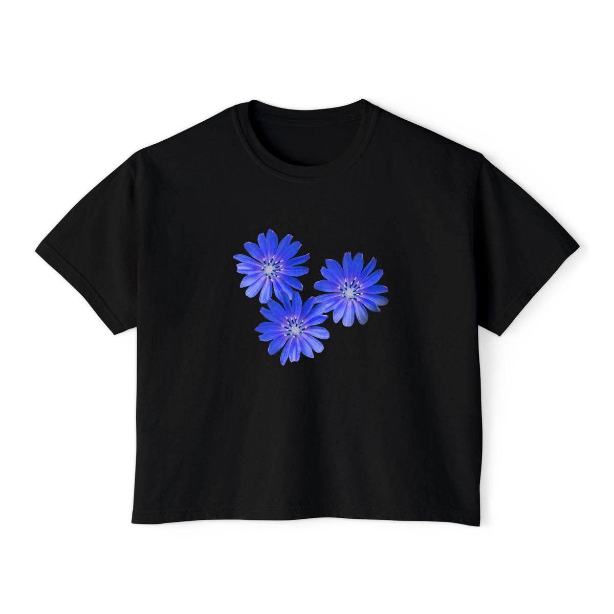 Not In Bouquets - Chicory Cropped Tee
