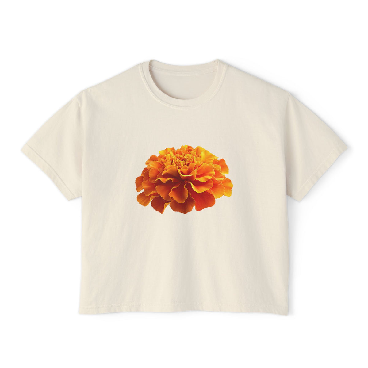 Not In Bouquets - Marigold Cropped Tee