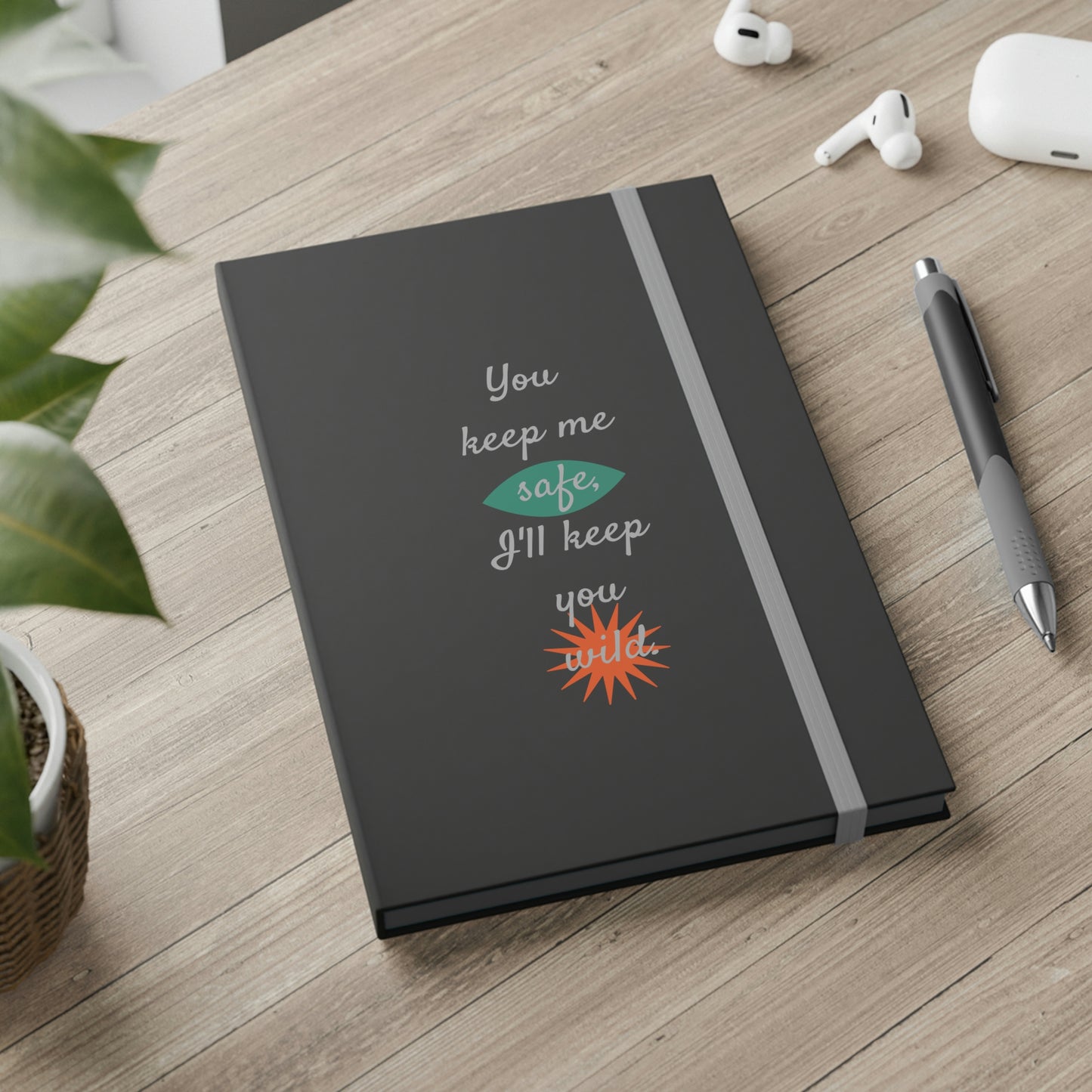 Safe AND Wild Color Contrast Notebook - Ruled