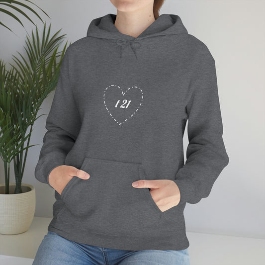 T21 Love Unisex Heavy Blend™ Hooded Sweatshirt