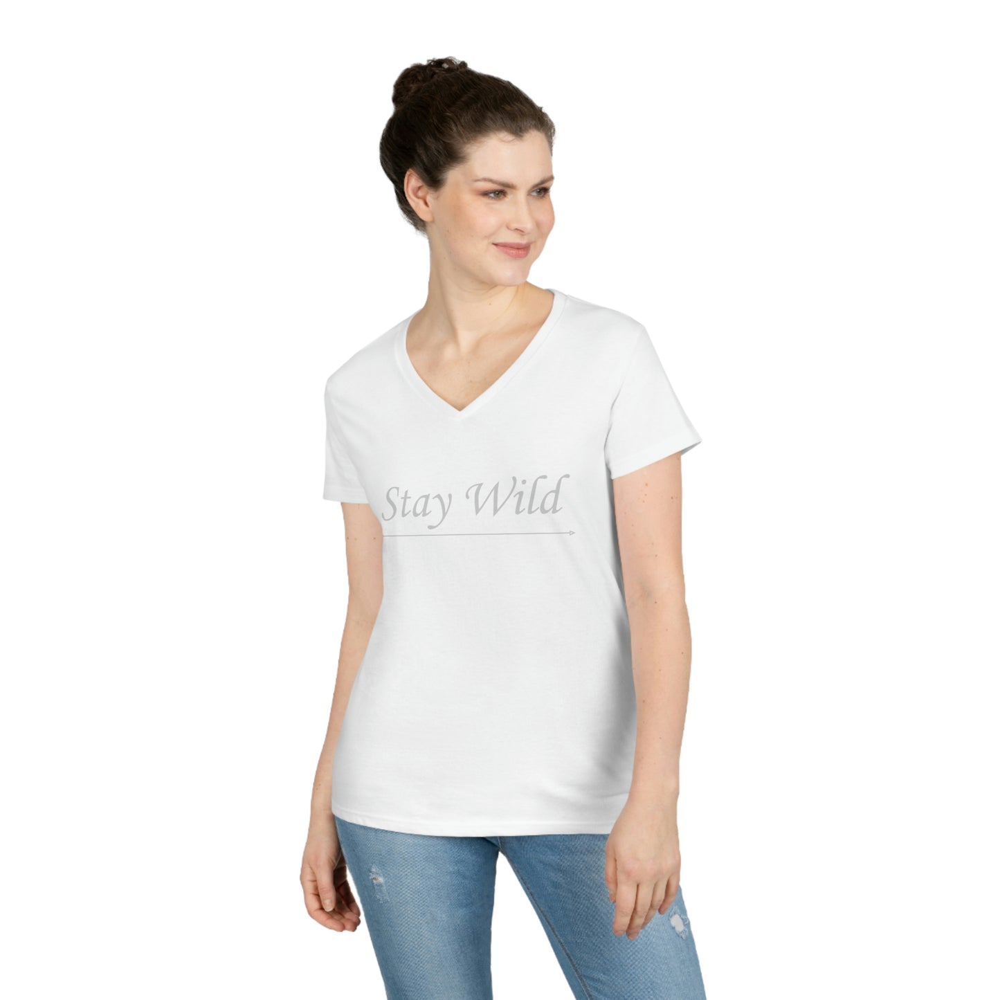 Stay Wild Ladies' V-Neck T-Shirt